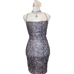 Beautiful n sexy snake print dress by tiger mist
